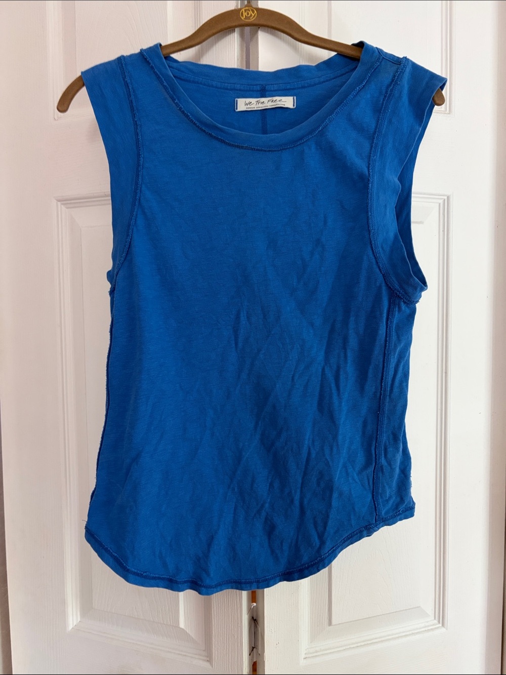 We The Free Electric Blue Muscle Tank